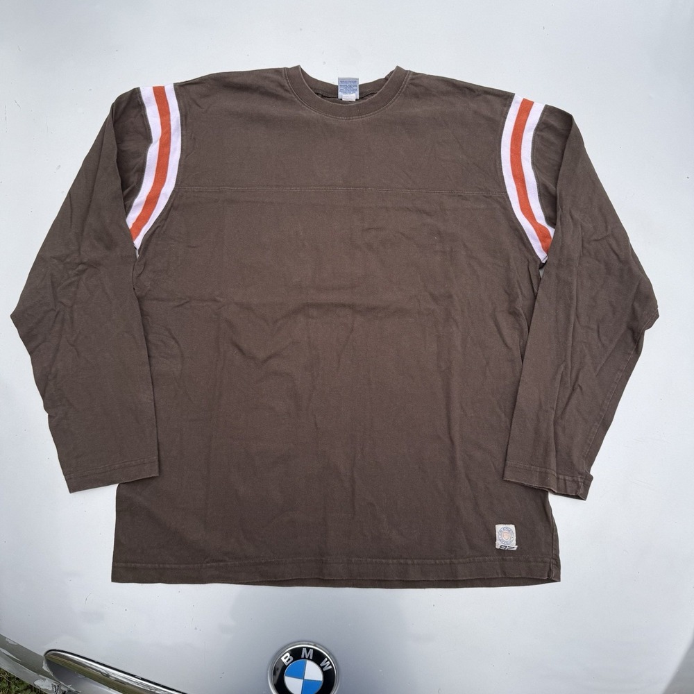 00s Old Navy Brand Cleveland Browns Colorway Longsleeve Football Tshirt Vtg SZ L